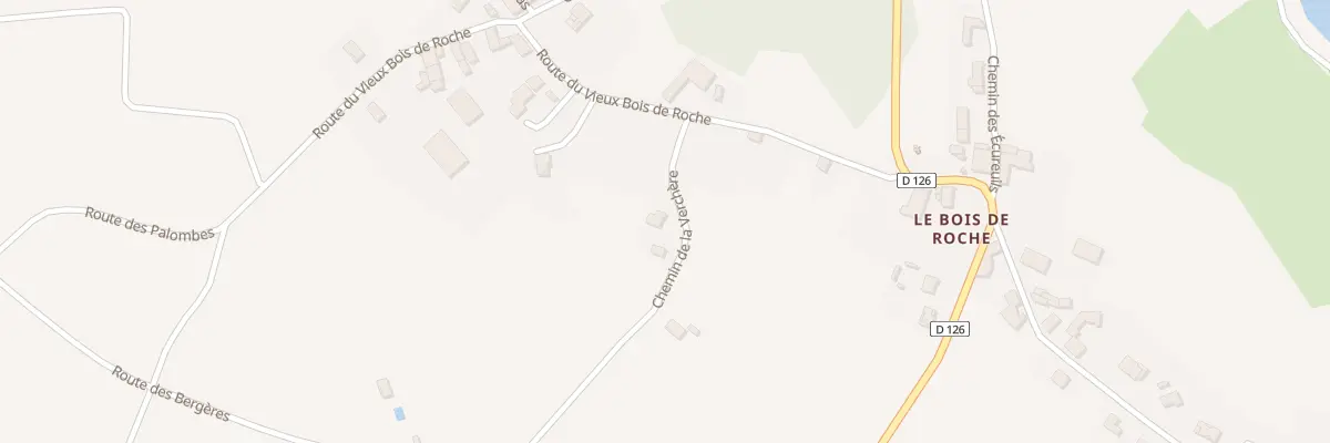 Plan du 88 Che de la Verchere à Roche