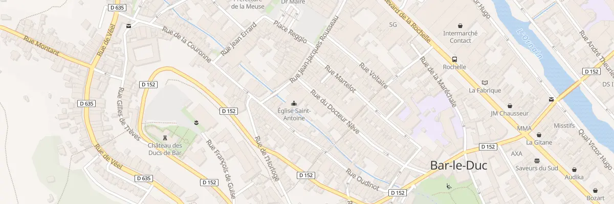 Plan du 1B Rue du Docteur Nève à Bar-le-Duc