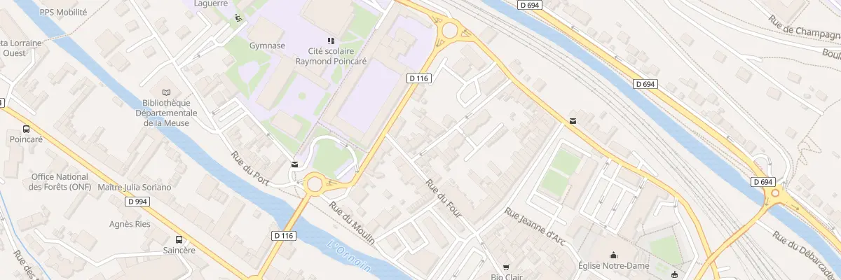 Plan du 2B Rue Saint François à Bar-le-Duc