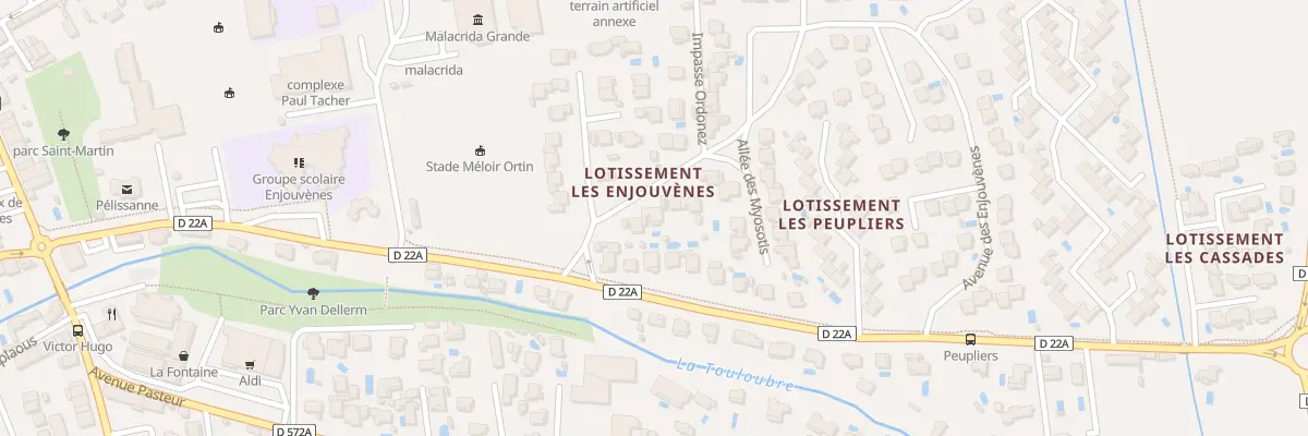 Plan du 4 Av des Enjouvènes à Pélissanne