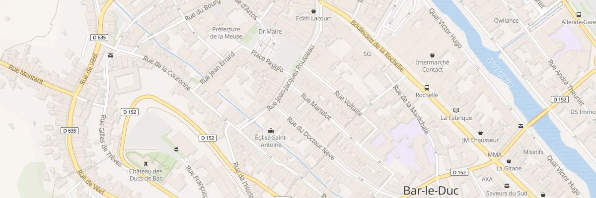 Plan du 7 Rue Martelot à Bar-le-Duc
