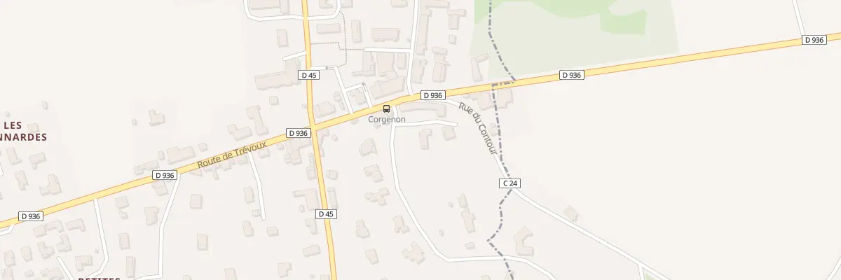 Plan du 119J Rte de Trevoux à Buellas