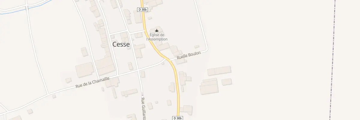 Plan du 8 Rue La Grande Rue à Cesse