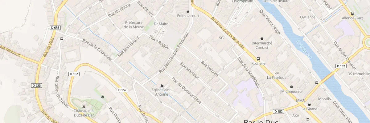Plan du 8 Rue Martelot à Bar-le-Duc