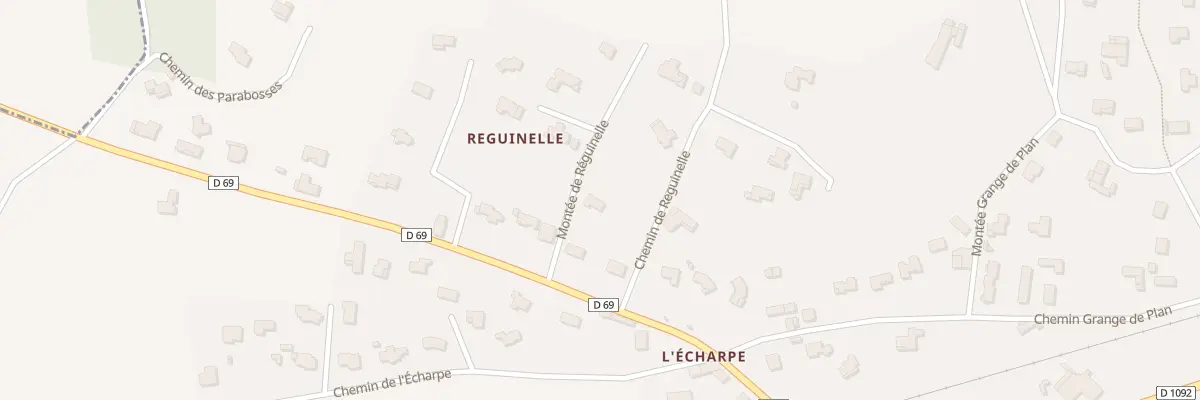 Plan du 60 Mte de Reguinelle à Saint-Lattier