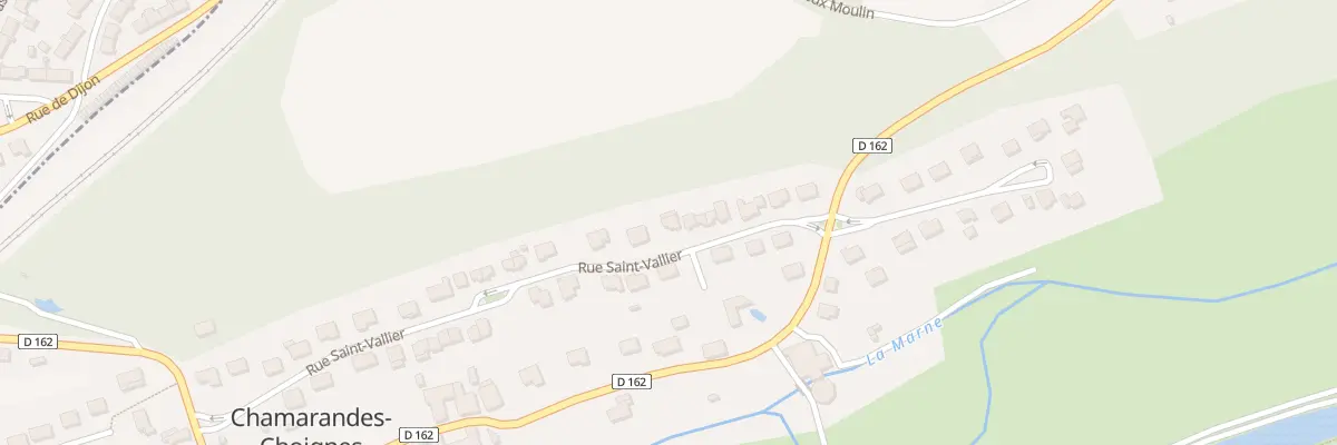 Plan du 33 Rue Saint Vallier à Chamarandes-Choignes