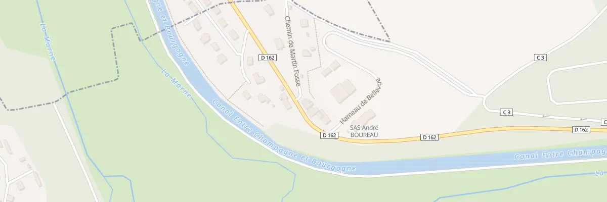 Plan du 13 Ham de Bellevue à Chamarandes-Choignes