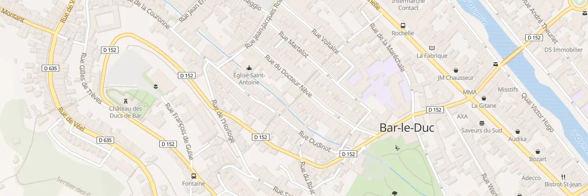 Plan du 15 Rue du Docteur Nève à Bar-le-Duc