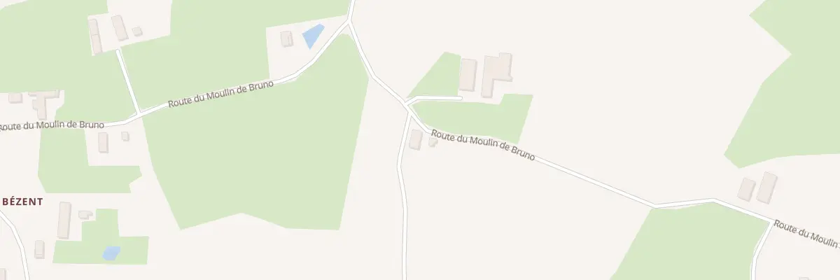 Plan du 1215 Rte du Moulin de Bruno à Foissiat