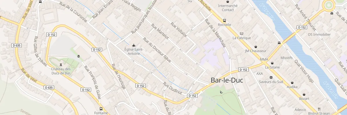 Plan du 26 Rue du Docteur Nève à Bar-le-Duc