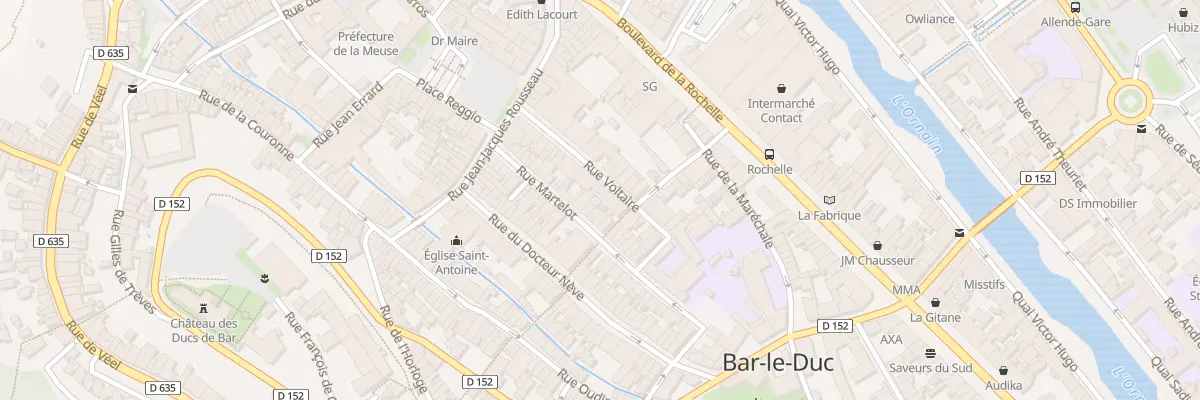 Plan du 13 Rue Voltaire à Bar-le-Duc
