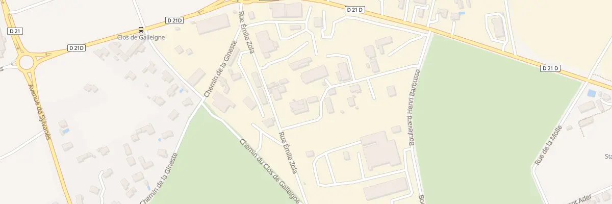 Plan du 1010 Rue Emile Zola à Berre-l’Étang