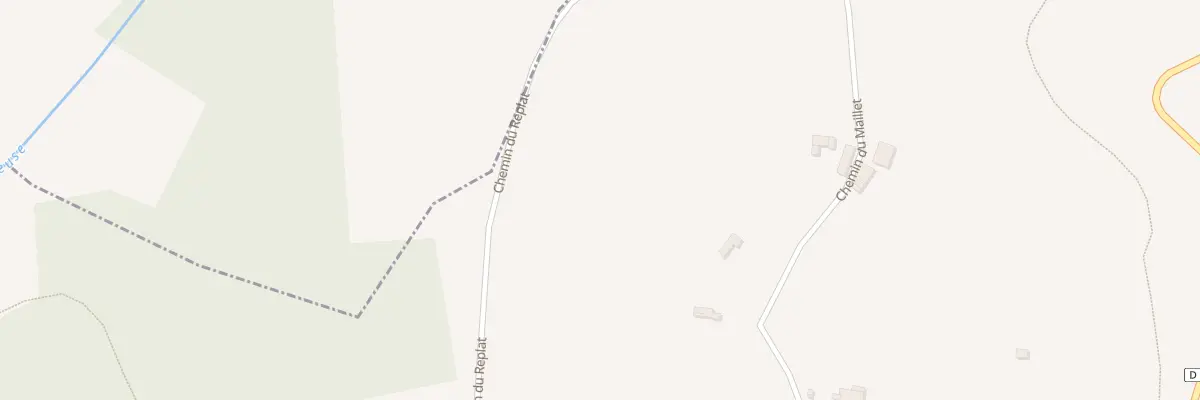 Plan du 295 Che du Maillet à Parnans