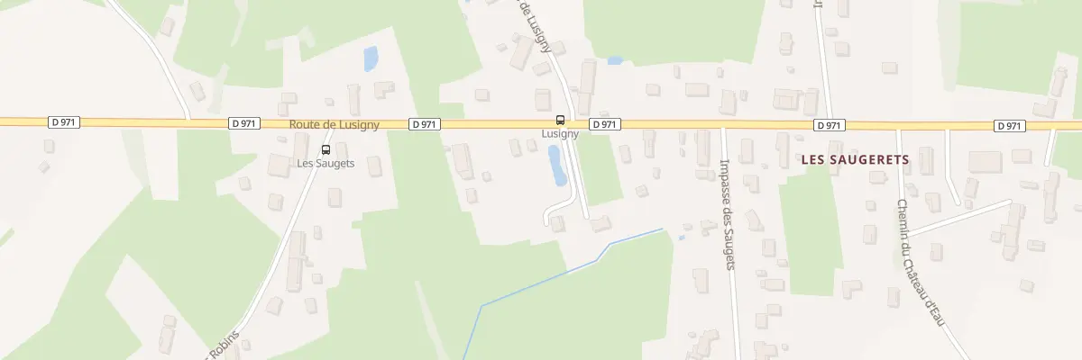 Plan du 1095 Rte de Lusigny à Sornay