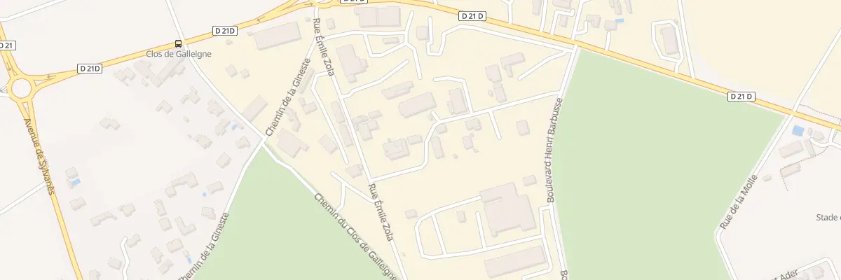 Plan du 9164 Rue Emile Zola à Berre-l’Étang