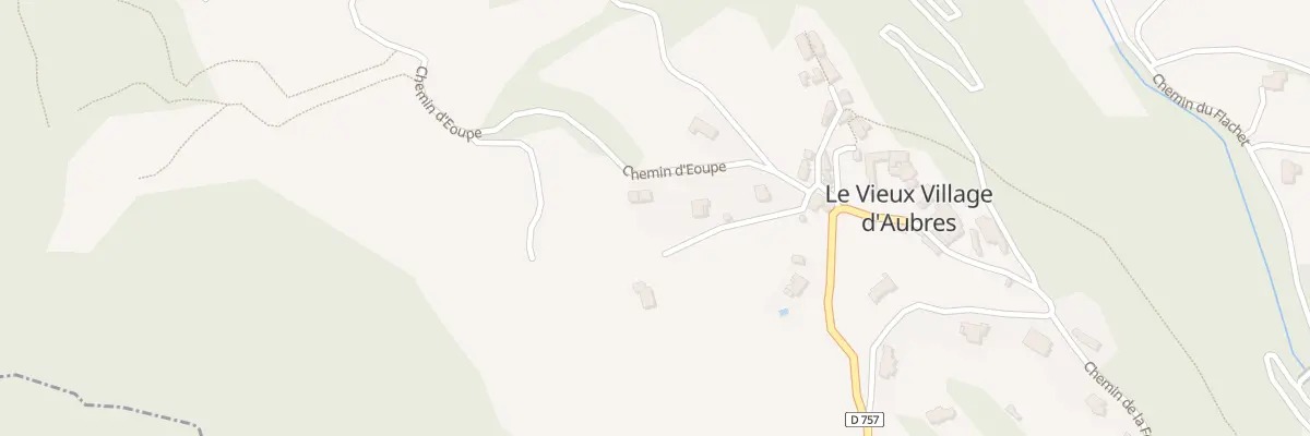 Plan du 5170 Le Calvaire à Aubres