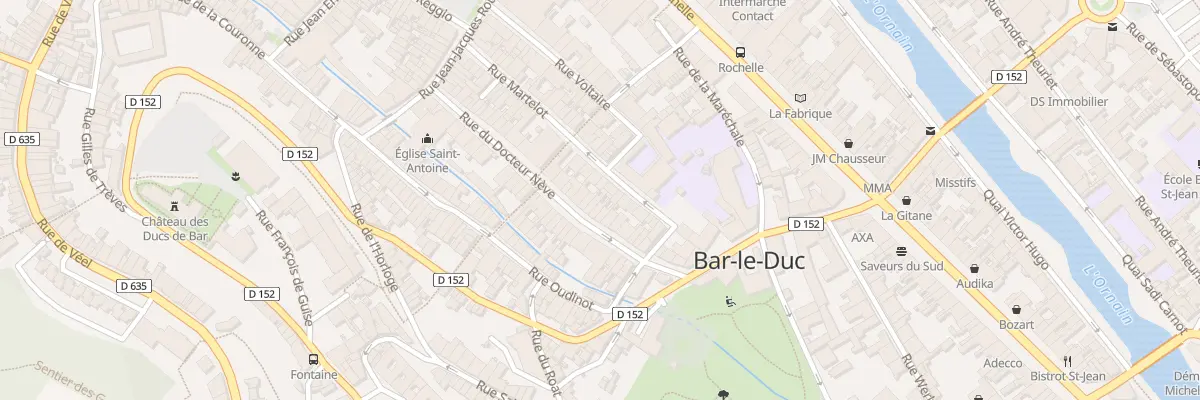 Plan du 36 Rue du Docteur Nève à Bar-le-Duc