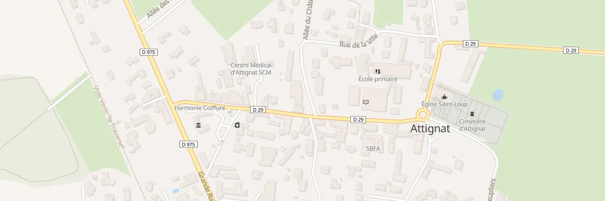 Plan du 203A Rue de l’Eglise à Attignat