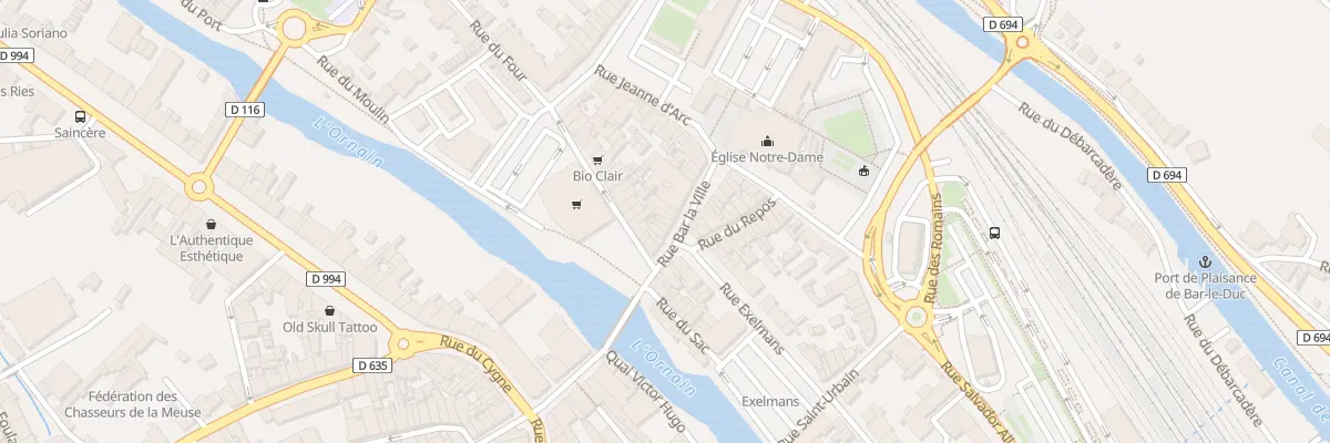 Plan du 10 Rue Bar la Ville à Bar-le-Duc