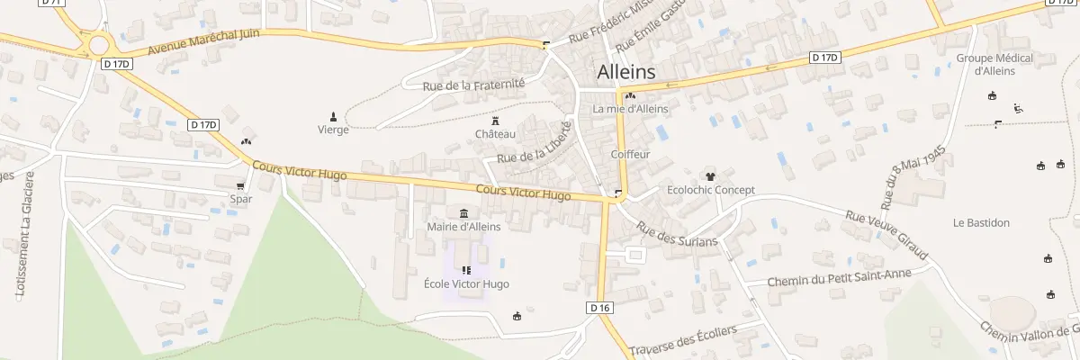 Plan du 63 Crs Victor-hugo à Alleins