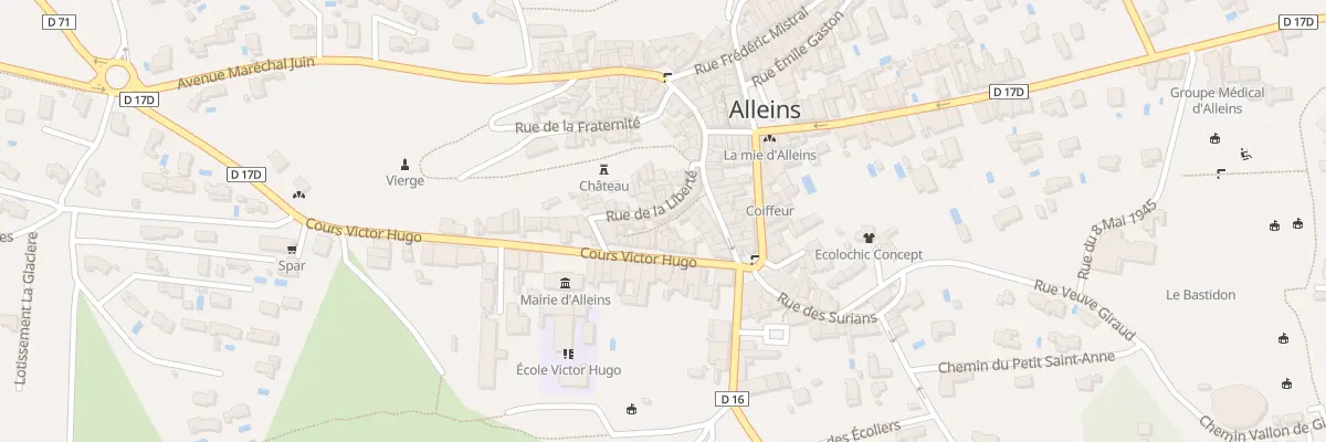 Plan du 5001 Rue de la Démocratie à Alleins