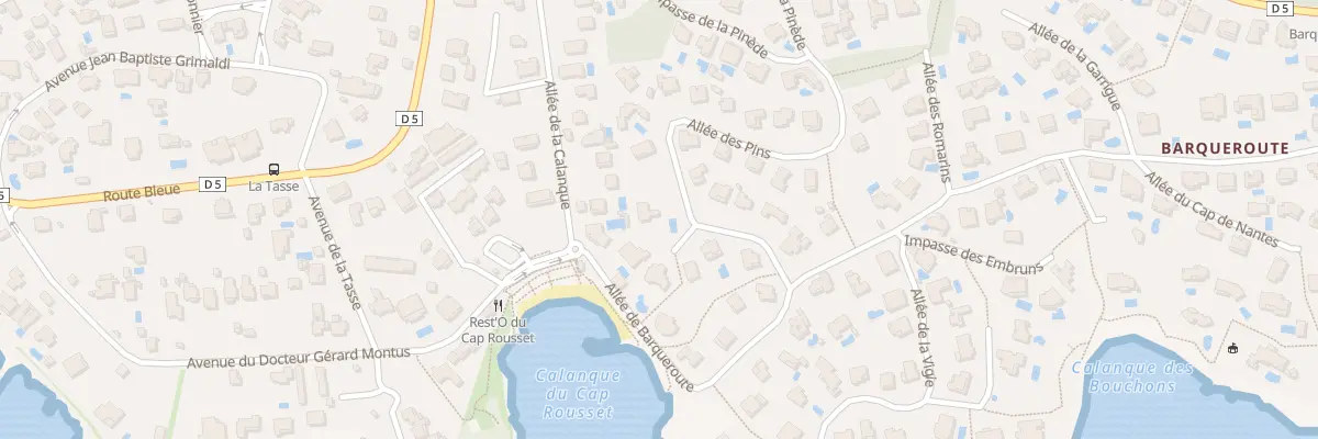 Plan du 7T All des Pins à Carry-le-Rouet