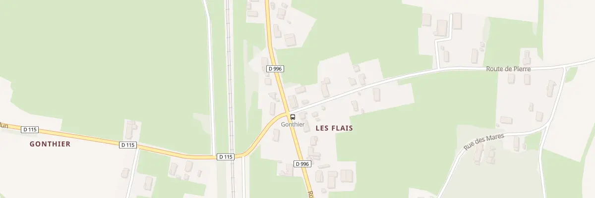 Plan du 1 Rte de Pierre à Saint-Bonnet-en-Bresse