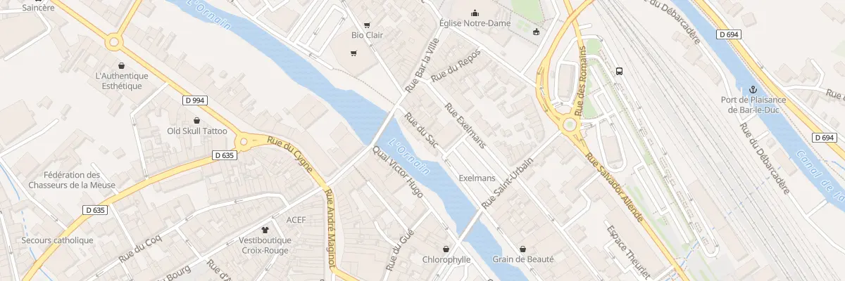 Plan du 13 Rue du Sac à Bar-le-Duc