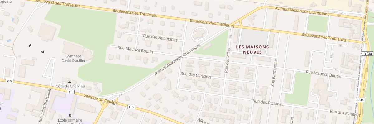 Plan du 25 Rue Maurice Boutin à Charvieu-Chavagneux