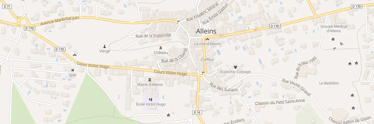 Plan du 17 Rue de la Démocratie à Alleins