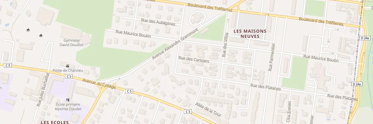 Plan du 17 Rue des Cerisiers à Charvieu-Chavagneux