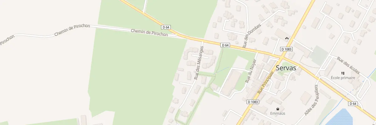 Plan du 8 Rue des Mésanges à Servas