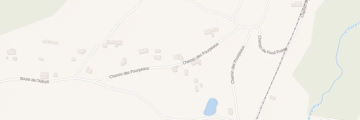 Plan du 245 Che des Pourpeaux à Valherbasse