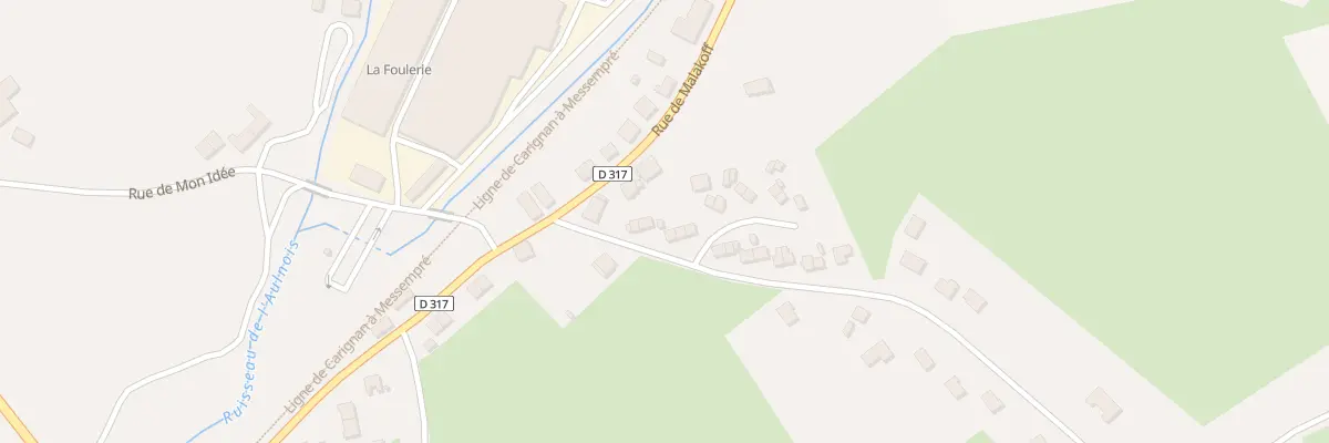 Plan du 68 Rue Jean Baptiste Clement à Carignan