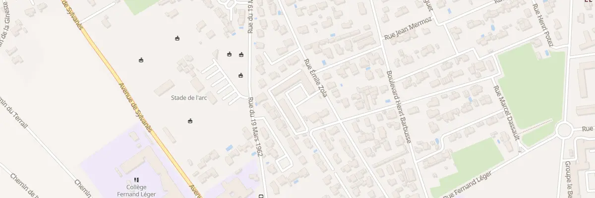Plan du 9101 Rue Emile Zola à Berre-l’Étang