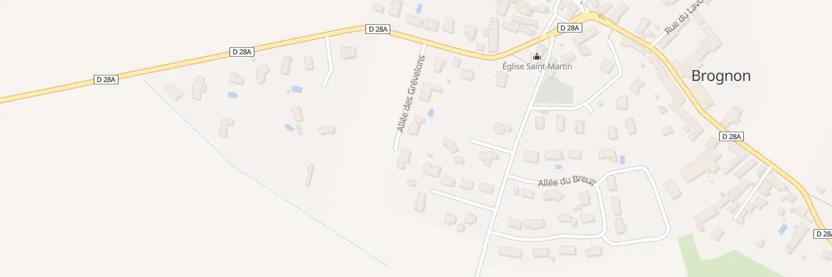 Plan du 3 All des Grêvelons à Brognon