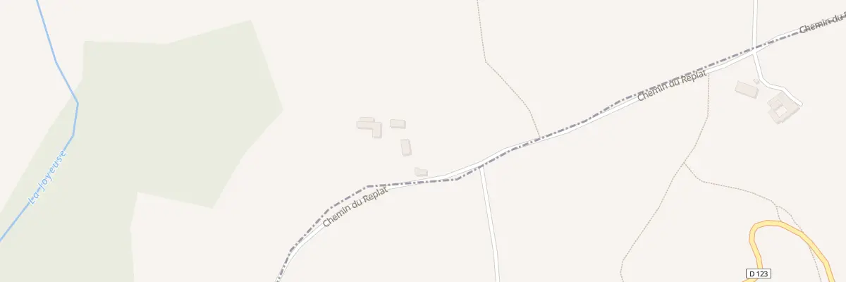 Plan du 1020 Che du Replat à Montmiral