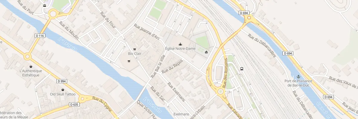 Plan du 22 Rue du Repos à Bar-le-Duc