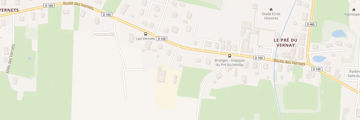 Plan du 25 All des Roseaux à Branges