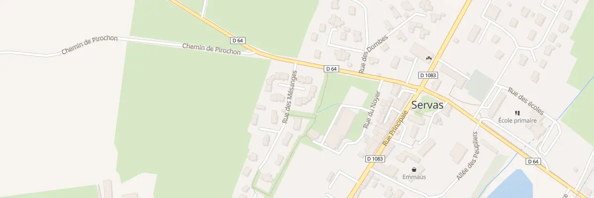 Plan du 6 Rue des Mésanges à Servas