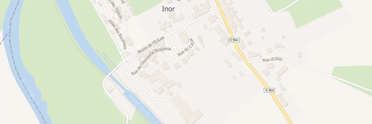 Plan du 8 Rue du Canal à Inor