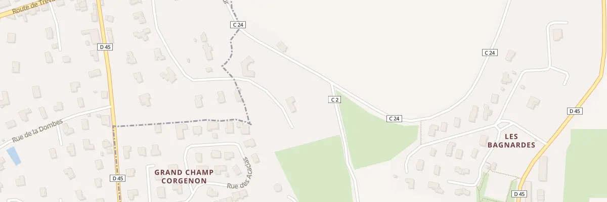 Plan du 119N Rte de Trevoux à Buellas
