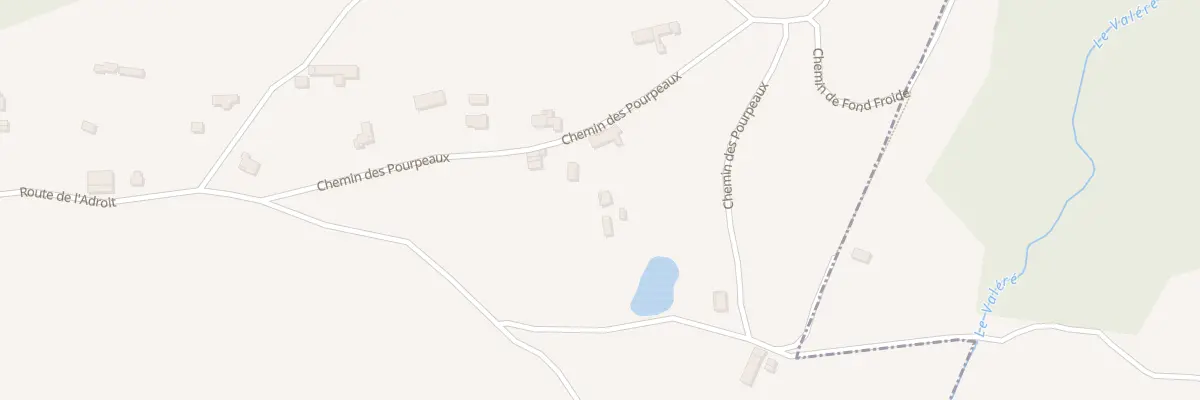 Plan du 260 Che des Pourpeaux à Valherbasse