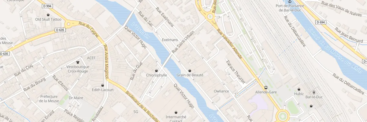Plan du 2B Quai Sadi Carnot à Bar-le-Duc