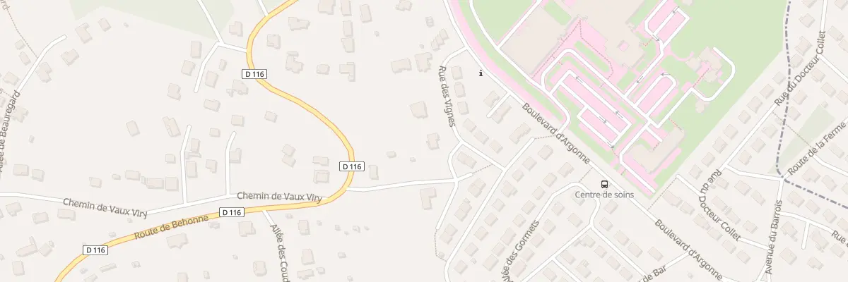 Plan du 44 Rue des Vignes à Bar-le-Duc
