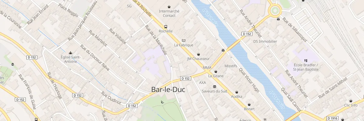 Plan du 55B Bd de la Rochelle à Bar-le-Duc