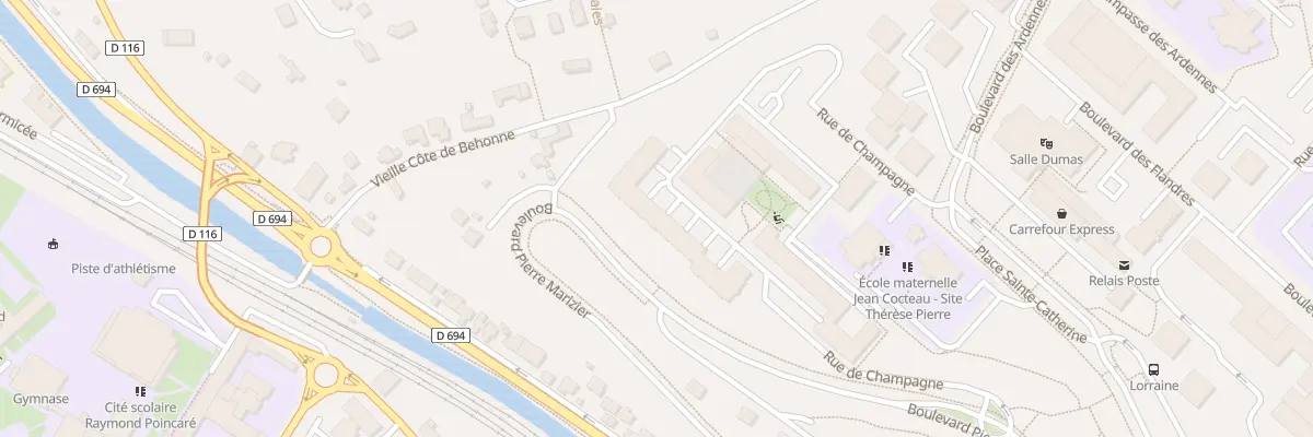 Plan du 8 Rue de Champagne à Bar-le-Duc
