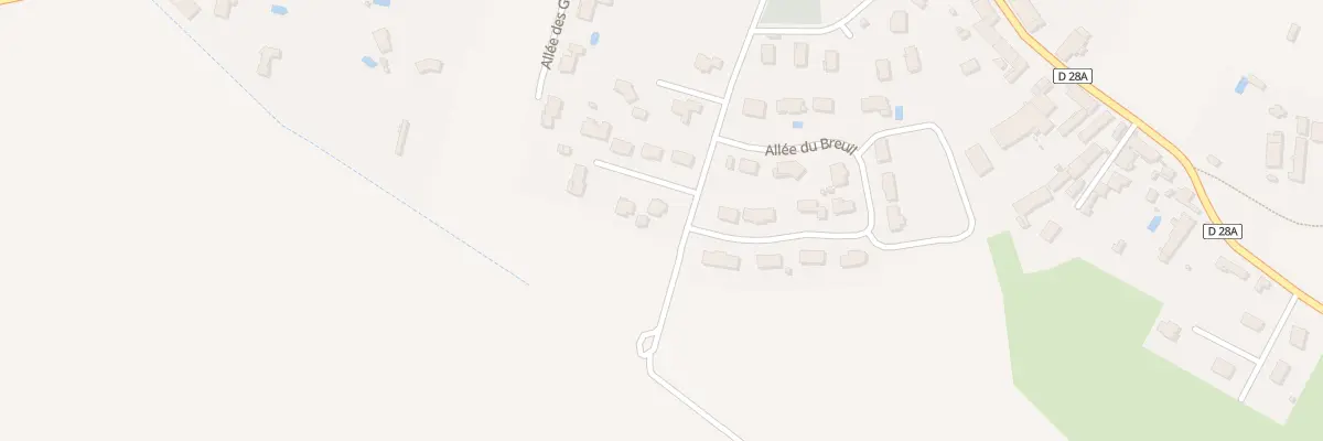 Plan du 1 All des Pres Fleuris à Brognon