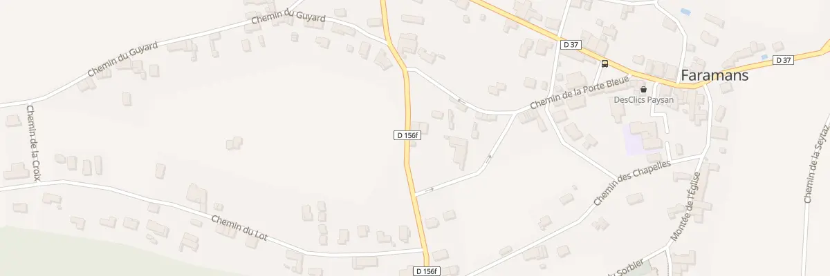 Plan du 209 Chem de la Croze à Faramans