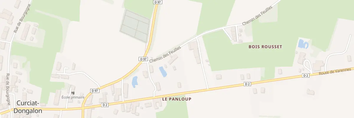 Plan du 108 Che des Feuilles à Curciat-Dongalon